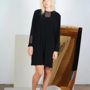 Black Mesh Cutout Dress Unique LBD